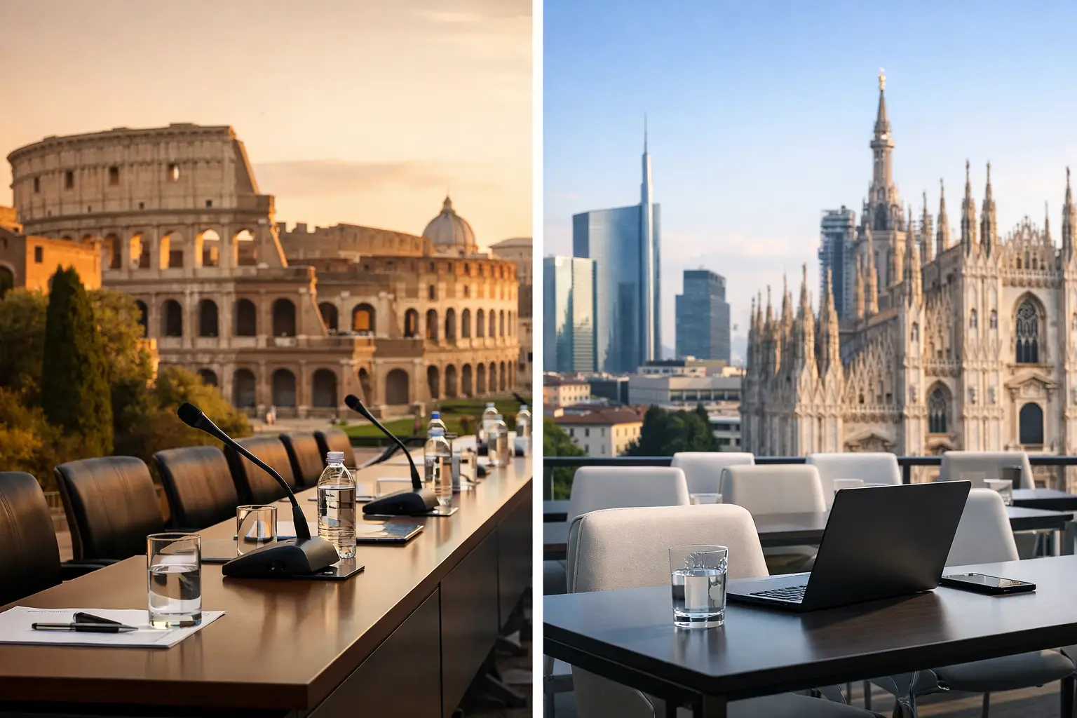 Rome vs Milan for Conferences